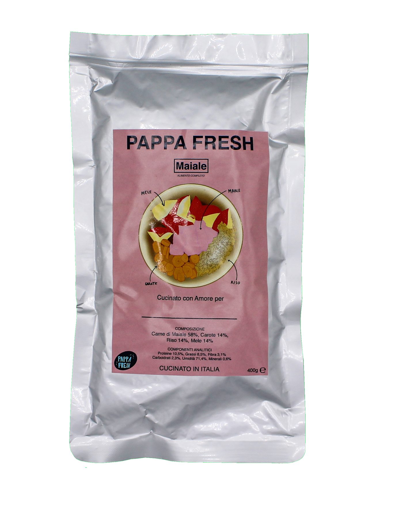 Pappa Fresh Maiale — cibo fresco per cani a proteina unica di maiale
